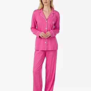 LUAREN RALPH Pink Striped Women's Pajama Set